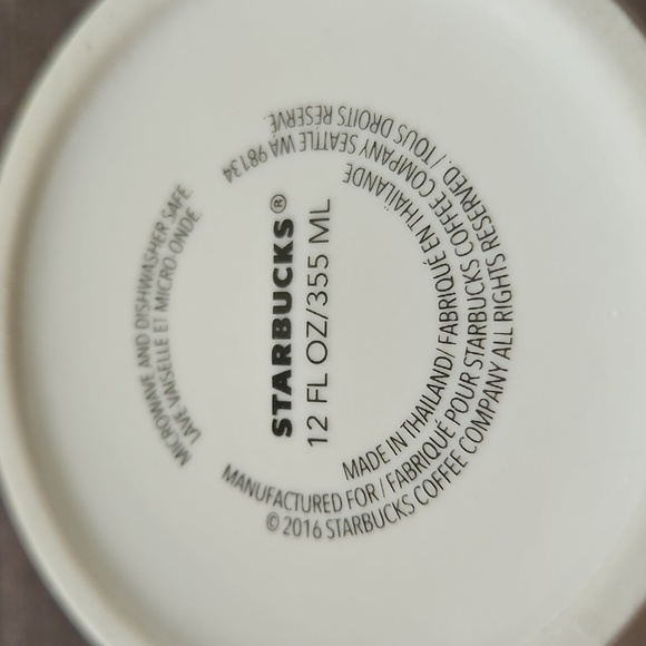 Starbucks 2016 Green And White  Coffee Mug - Picture 4 of 4
